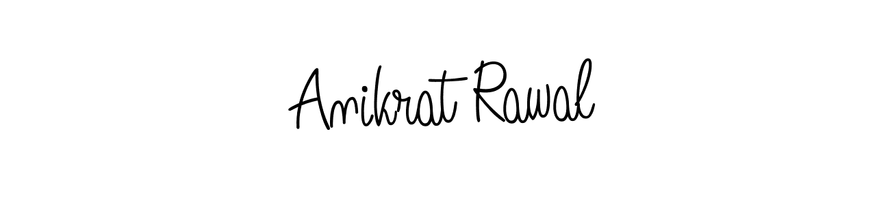 Also we have Anikrat Rawal name is the best signature style. Create professional handwritten signature collection using Angelique-Rose-font-FFP autograph style. Anikrat Rawal signature style 5 images and pictures png