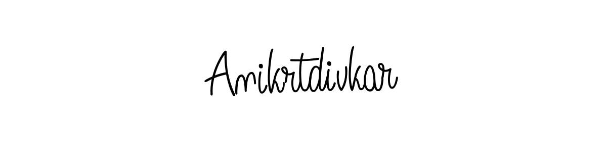 Anikrtdivkar stylish signature style. Best Handwritten Sign (Angelique-Rose-font-FFP) for my name. Handwritten Signature Collection Ideas for my name Anikrtdivkar. Anikrtdivkar signature style 5 images and pictures png