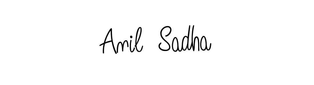 Best and Professional Signature Style for Anil  Sadha. Angelique-Rose-font-FFP Best Signature Style Collection. Anil  Sadha signature style 5 images and pictures png