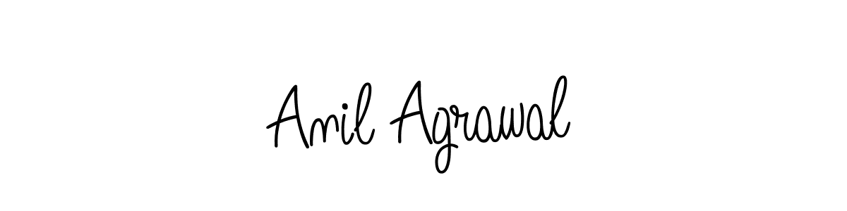 The best way (Angelique-Rose-font-FFP) to make a short signature is to pick only two or three words in your name. The name Anil Agrawal include a total of six letters. For converting this name. Anil Agrawal signature style 5 images and pictures png