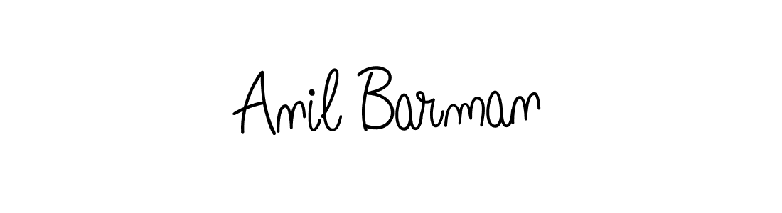 You should practise on your own different ways (Angelique-Rose-font-FFP) to write your name (Anil Barman) in signature. don't let someone else do it for you. Anil Barman signature style 5 images and pictures png