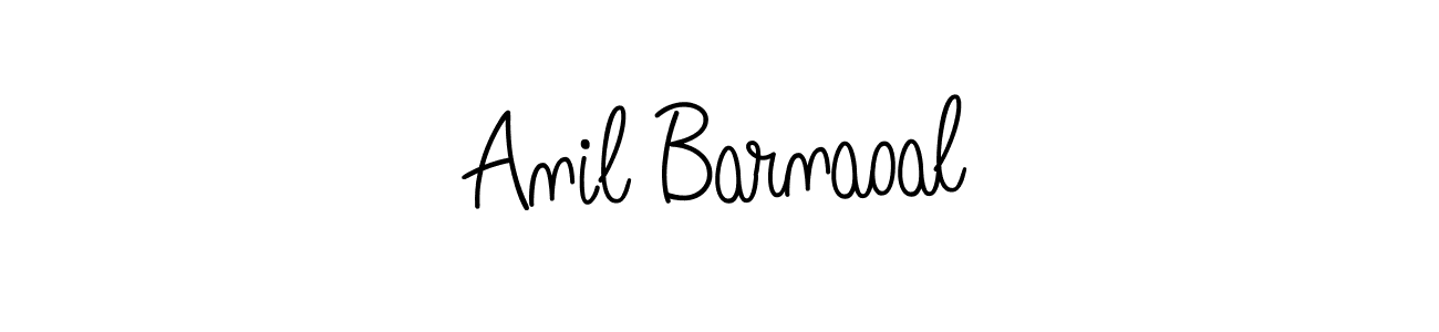 Use a signature maker to create a handwritten signature online. With this signature software, you can design (Angelique-Rose-font-FFP) your own signature for name Anil Barnaoal. Anil Barnaoal signature style 5 images and pictures png