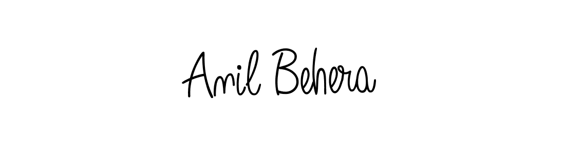 Design your own signature with our free online signature maker. With this signature software, you can create a handwritten (Angelique-Rose-font-FFP) signature for name Anil Behera. Anil Behera signature style 5 images and pictures png