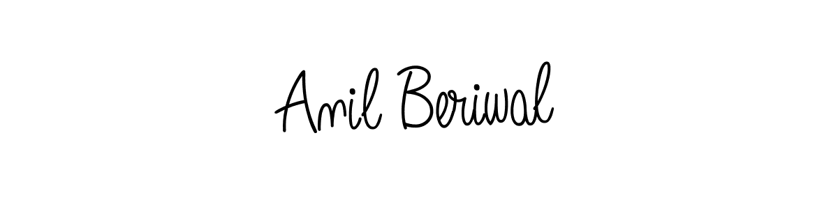 How to make Anil Beriwal name signature. Use Angelique-Rose-font-FFP style for creating short signs online. This is the latest handwritten sign. Anil Beriwal signature style 5 images and pictures png