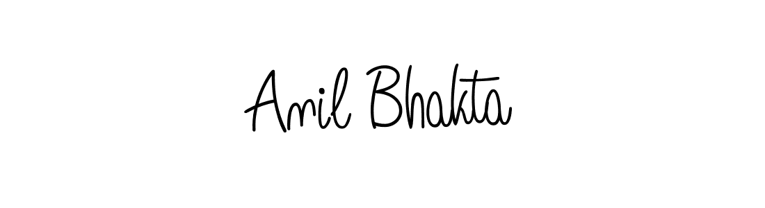 Make a beautiful signature design for name Anil Bhakta. With this signature (Angelique-Rose-font-FFP) style, you can create a handwritten signature for free. Anil Bhakta signature style 5 images and pictures png