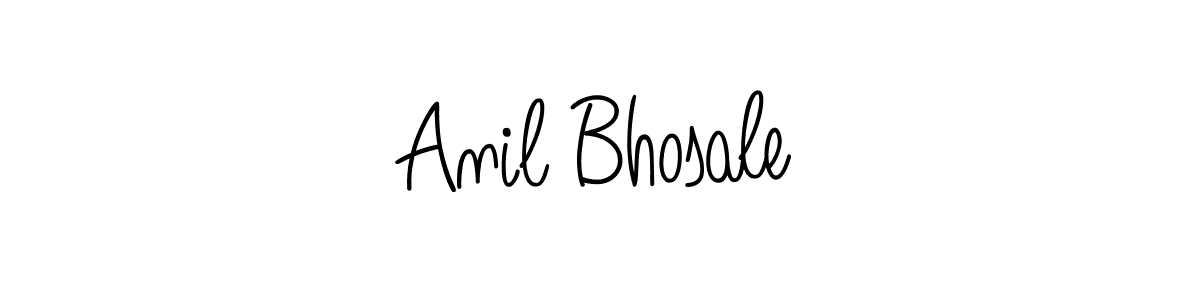 The best way (Angelique-Rose-font-FFP) to make a short signature is to pick only two or three words in your name. The name Anil Bhosale include a total of six letters. For converting this name. Anil Bhosale signature style 5 images and pictures png