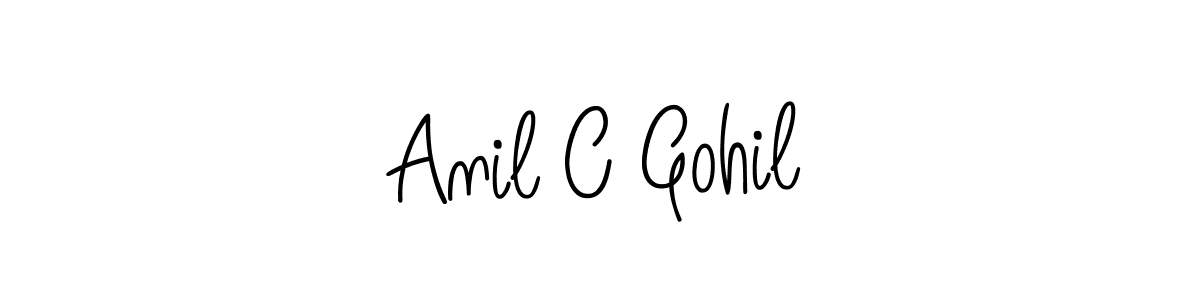 How to make Anil C Gohil signature? Angelique-Rose-font-FFP is a professional autograph style. Create handwritten signature for Anil C Gohil name. Anil C Gohil signature style 5 images and pictures png