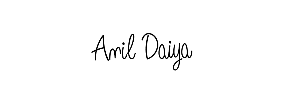How to make Anil Daiya name signature. Use Angelique-Rose-font-FFP style for creating short signs online. This is the latest handwritten sign. Anil Daiya signature style 5 images and pictures png