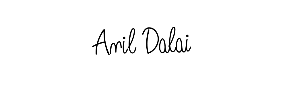 Use a signature maker to create a handwritten signature online. With this signature software, you can design (Angelique-Rose-font-FFP) your own signature for name Anil Dalai. Anil Dalai signature style 5 images and pictures png