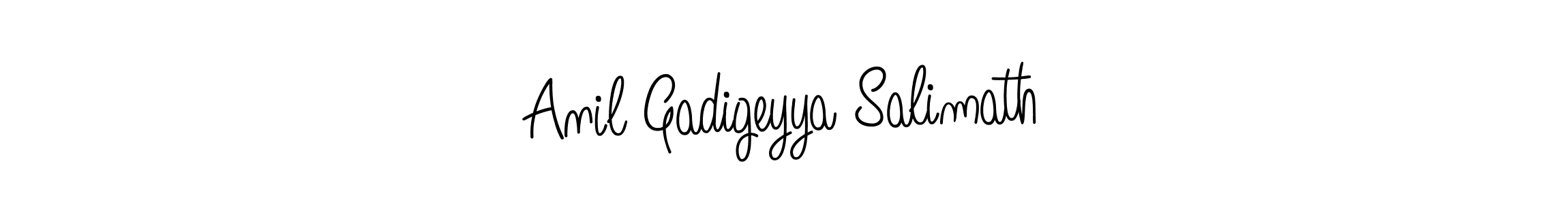 Design your own signature with our free online signature maker. With this signature software, you can create a handwritten (Angelique-Rose-font-FFP) signature for name Anil Gadigeyya Salimath. Anil Gadigeyya Salimath signature style 5 images and pictures png