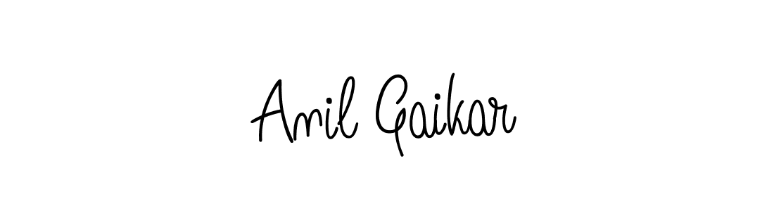 How to make Anil Gaikar name signature. Use Angelique-Rose-font-FFP style for creating short signs online. This is the latest handwritten sign. Anil Gaikar signature style 5 images and pictures png