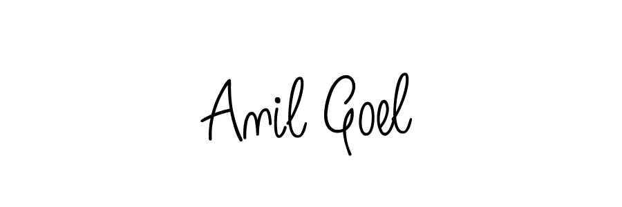 Use a signature maker to create a handwritten signature online. With this signature software, you can design (Angelique-Rose-font-FFP) your own signature for name Anil Goel. Anil Goel signature style 5 images and pictures png