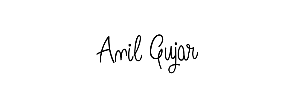 Make a beautiful signature design for name Anil Gujar. With this signature (Angelique-Rose-font-FFP) style, you can create a handwritten signature for free. Anil Gujar signature style 5 images and pictures png