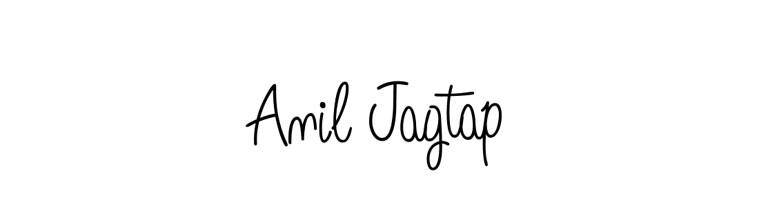 The best way (Angelique-Rose-font-FFP) to make a short signature is to pick only two or three words in your name. The name Anil Jagtap include a total of six letters. For converting this name. Anil Jagtap signature style 5 images and pictures png