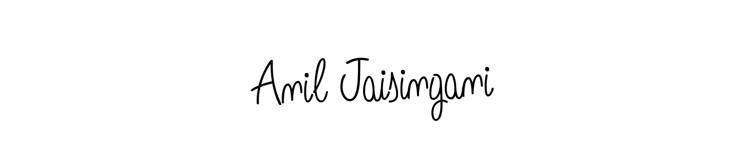 Anil Jaisingani stylish signature style. Best Handwritten Sign (Angelique-Rose-font-FFP) for my name. Handwritten Signature Collection Ideas for my name Anil Jaisingani. Anil Jaisingani signature style 5 images and pictures png