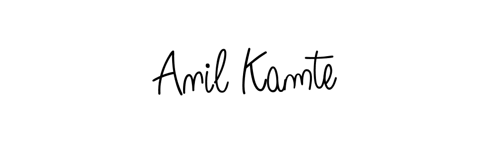 Anil Kamte stylish signature style. Best Handwritten Sign (Angelique-Rose-font-FFP) for my name. Handwritten Signature Collection Ideas for my name Anil Kamte. Anil Kamte signature style 5 images and pictures png