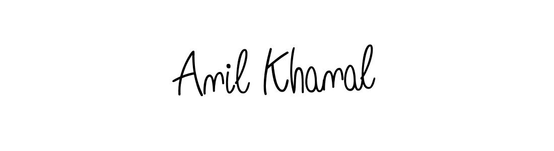 You should practise on your own different ways (Angelique-Rose-font-FFP) to write your name (Anil Khanal) in signature. don't let someone else do it for you. Anil Khanal signature style 5 images and pictures png