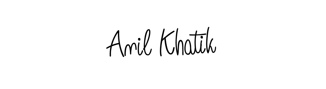 Here are the top 10 professional signature styles for the name Anil Khatik. These are the best autograph styles you can use for your name. Anil Khatik signature style 5 images and pictures png