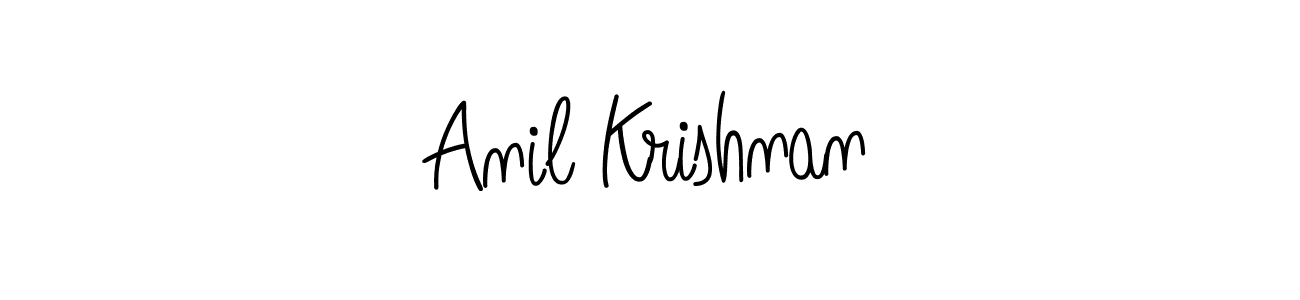 Also we have Anil Krishnan name is the best signature style. Create professional handwritten signature collection using Angelique-Rose-font-FFP autograph style. Anil Krishnan signature style 5 images and pictures png