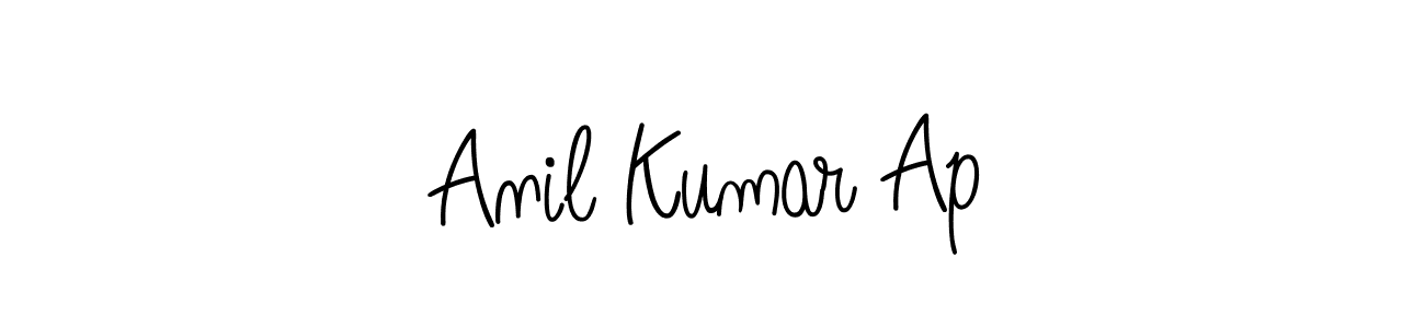 Use a signature maker to create a handwritten signature online. With this signature software, you can design (Angelique-Rose-font-FFP) your own signature for name Anil Kumar Ap. Anil Kumar Ap signature style 5 images and pictures png