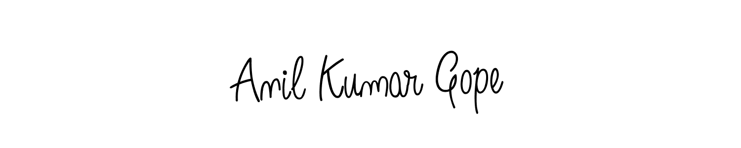 Design your own signature with our free online signature maker. With this signature software, you can create a handwritten (Angelique-Rose-font-FFP) signature for name Anil Kumar Gope. Anil Kumar Gope signature style 5 images and pictures png