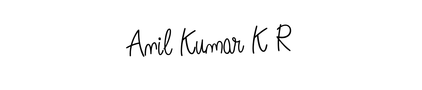 Also we have Anil Kumar K R name is the best signature style. Create professional handwritten signature collection using Angelique-Rose-font-FFP autograph style. Anil Kumar K R signature style 5 images and pictures png