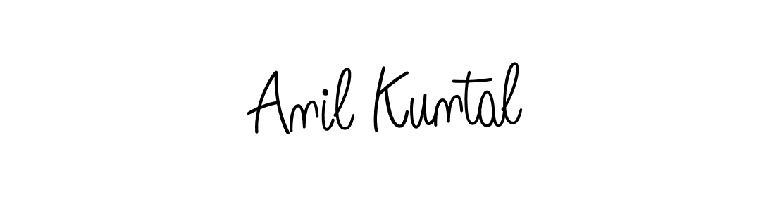 Anil Kuntal stylish signature style. Best Handwritten Sign (Angelique-Rose-font-FFP) for my name. Handwritten Signature Collection Ideas for my name Anil Kuntal. Anil Kuntal signature style 5 images and pictures png