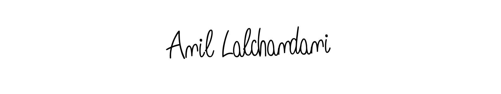 The best way (Angelique-Rose-font-FFP) to make a short signature is to pick only two or three words in your name. The name Anil Lalchandani include a total of six letters. For converting this name. Anil Lalchandani signature style 5 images and pictures png