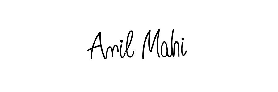 How to make Anil Mahi name signature. Use Angelique-Rose-font-FFP style for creating short signs online. This is the latest handwritten sign. Anil Mahi signature style 5 images and pictures png