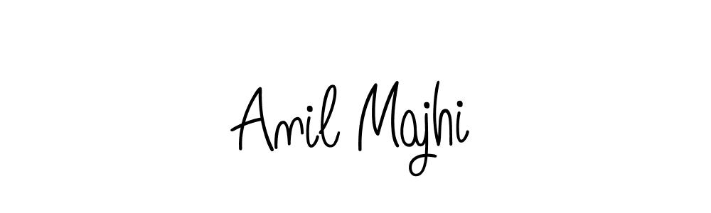 The best way (Angelique-Rose-font-FFP) to make a short signature is to pick only two or three words in your name. The name Anil Majhi include a total of six letters. For converting this name. Anil Majhi signature style 5 images and pictures png