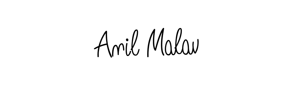 Create a beautiful signature design for name Anil Malav. With this signature (Angelique-Rose-font-FFP) fonts, you can make a handwritten signature for free. Anil Malav signature style 5 images and pictures png