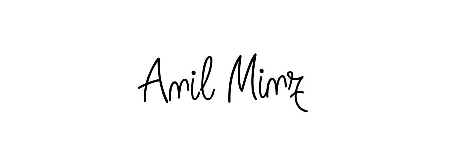 How to Draw Anil Minz signature style? Angelique-Rose-font-FFP is a latest design signature styles for name Anil Minz. Anil Minz signature style 5 images and pictures png