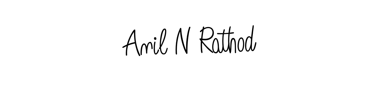 Also we have Anil N Rathod name is the best signature style. Create professional handwritten signature collection using Angelique-Rose-font-FFP autograph style. Anil N Rathod signature style 5 images and pictures png