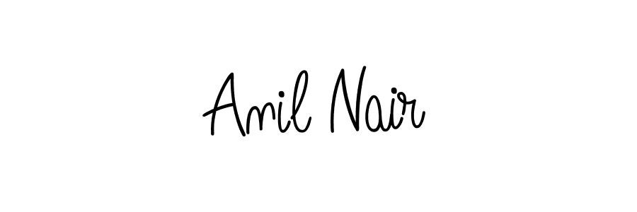 How to make Anil Nair name signature. Use Angelique-Rose-font-FFP style for creating short signs online. This is the latest handwritten sign. Anil Nair signature style 5 images and pictures png
