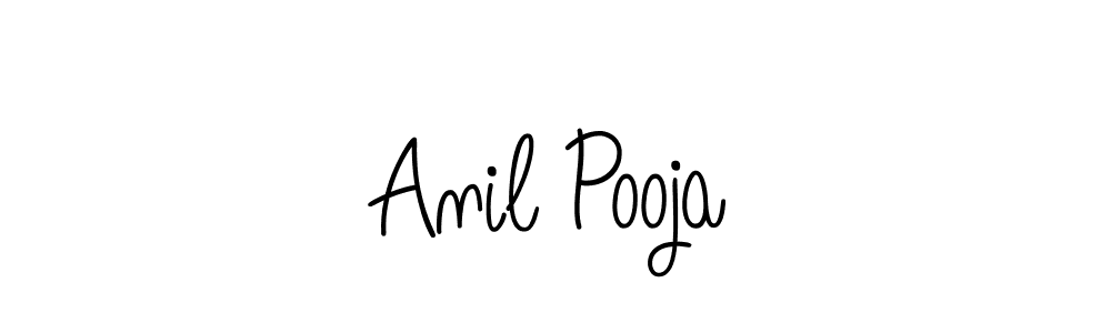 How to make Anil Pooja signature? Angelique-Rose-font-FFP is a professional autograph style. Create handwritten signature for Anil Pooja name. Anil Pooja signature style 5 images and pictures png