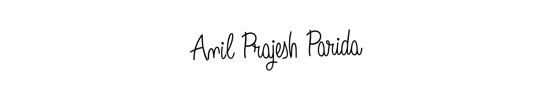 How to make Anil Prajesh Parida name signature. Use Angelique-Rose-font-FFP style for creating short signs online. This is the latest handwritten sign. Anil Prajesh Parida signature style 5 images and pictures png