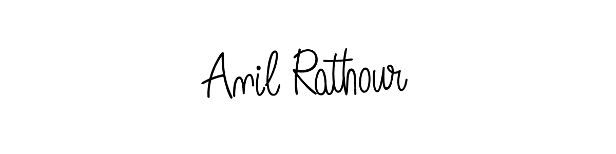 The best way (Angelique-Rose-font-FFP) to make a short signature is to pick only two or three words in your name. The name Anil Rathour include a total of six letters. For converting this name. Anil Rathour signature style 5 images and pictures png