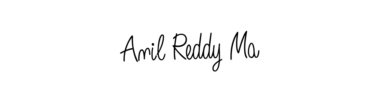 How to make Anil Reddy Ma name signature. Use Angelique-Rose-font-FFP style for creating short signs online. This is the latest handwritten sign. Anil Reddy Ma signature style 5 images and pictures png