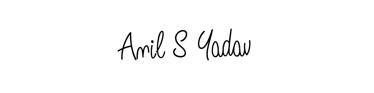 if you are searching for the best signature style for your name Anil S Yadav. so please give up your signature search. here we have designed multiple signature styles  using Angelique-Rose-font-FFP. Anil S Yadav signature style 5 images and pictures png