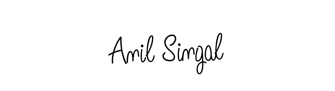 Design your own signature with our free online signature maker. With this signature software, you can create a handwritten (Angelique-Rose-font-FFP) signature for name Anil Singal. Anil Singal signature style 5 images and pictures png