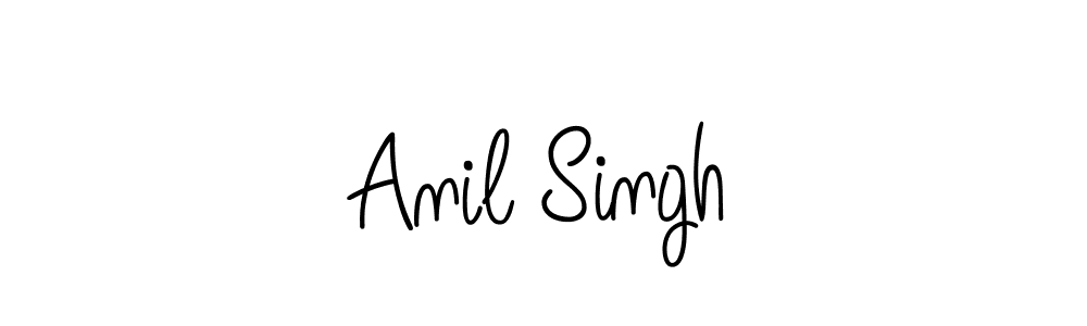 You should practise on your own different ways (Angelique-Rose-font-FFP) to write your name (Anil Singh) in signature. don't let someone else do it for you. Anil Singh signature style 5 images and pictures png