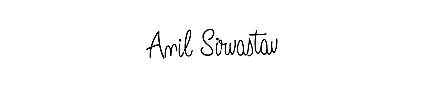 You should practise on your own different ways (Angelique-Rose-font-FFP) to write your name (Anil Sirvastav) in signature. don't let someone else do it for you. Anil Sirvastav signature style 5 images and pictures png