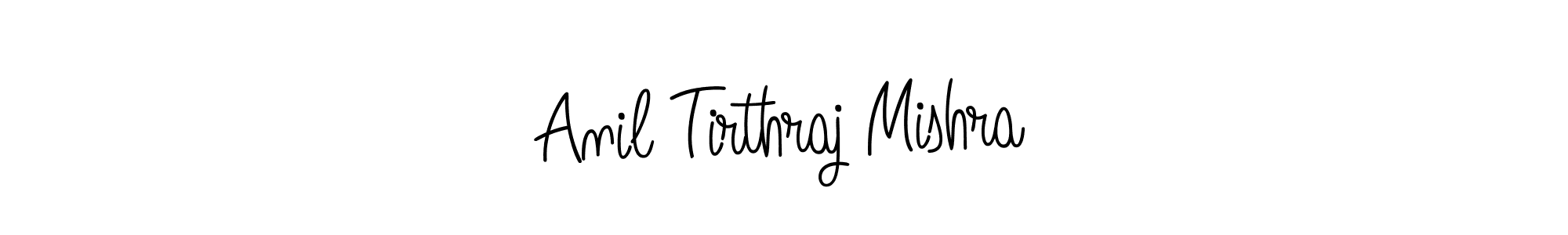 The best way (Angelique-Rose-font-FFP) to make a short signature is to pick only two or three words in your name. The name Anil Tirthraj Mishra include a total of six letters. For converting this name. Anil Tirthraj Mishra signature style 5 images and pictures png