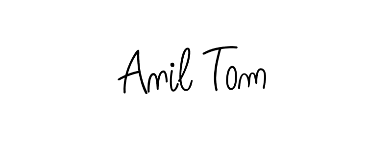 How to make Anil Tom name signature. Use Angelique-Rose-font-FFP style for creating short signs online. This is the latest handwritten sign. Anil Tom signature style 5 images and pictures png