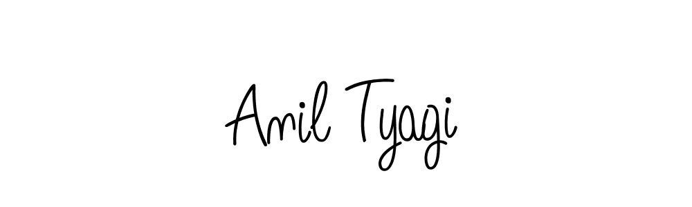 The best way (Angelique-Rose-font-FFP) to make a short signature is to pick only two or three words in your name. The name Anil Tyagi include a total of six letters. For converting this name. Anil Tyagi signature style 5 images and pictures png