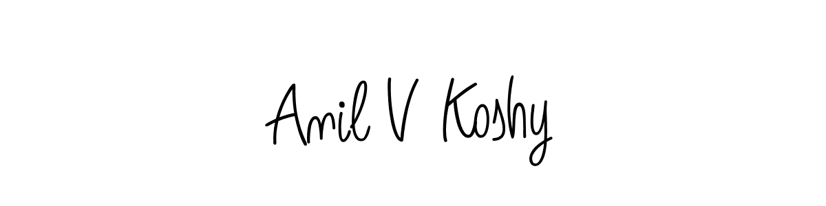 Also You can easily find your signature by using the search form. We will create Anil V Koshy name handwritten signature images for you free of cost using Angelique-Rose-font-FFP sign style. Anil V Koshy signature style 5 images and pictures png