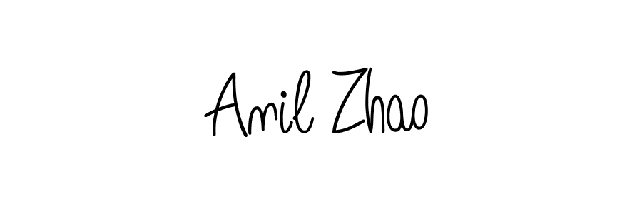 You should practise on your own different ways (Angelique-Rose-font-FFP) to write your name (Anil Zhao) in signature. don't let someone else do it for you. Anil Zhao signature style 5 images and pictures png