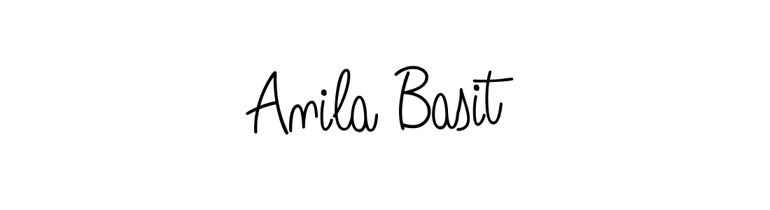 Anila Basit stylish signature style. Best Handwritten Sign (Angelique-Rose-font-FFP) for my name. Handwritten Signature Collection Ideas for my name Anila Basit. Anila Basit signature style 5 images and pictures png