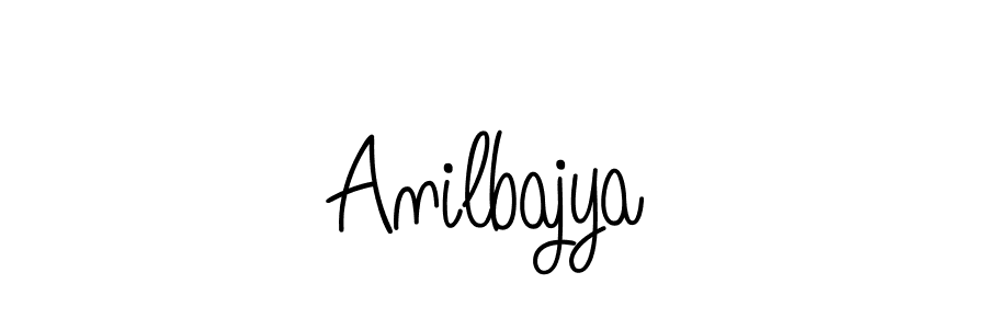 How to make Anilbajya signature? Angelique-Rose-font-FFP is a professional autograph style. Create handwritten signature for Anilbajya name. Anilbajya signature style 5 images and pictures png