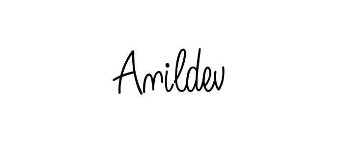 Also You can easily find your signature by using the search form. We will create Anildev name handwritten signature images for you free of cost using Angelique-Rose-font-FFP sign style. Anildev signature style 5 images and pictures png